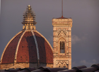 Duomo from the roof at J.K. Place Firenze