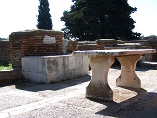 Ostia Antica fish market and taverna