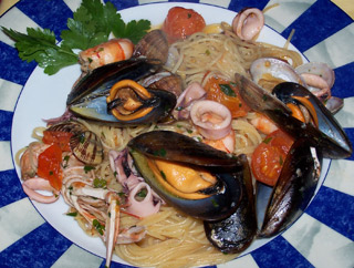 Seafood Pasta at Trattoria Dante In Firenze