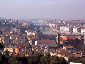 View of the Arno and Ponte Vecchio