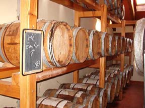 Traditional Balsamic Vinegar aging in barrels