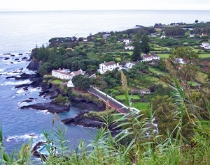 Caloura, the southernmost point of Sao Miguel, Azores
